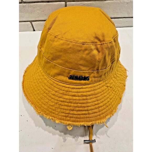 Jacquemes Le Bob Artichaut Bucket Hat In Mustard‎ Yellow main image 8